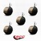 Service Caster 2-3/8'' Floor Safe Antique Hooded Twin Wheel Caster 3/8 Threaded Stem, 5PK SCC-TS02S60D-NYU-WA-381634-5 - alternate 3
